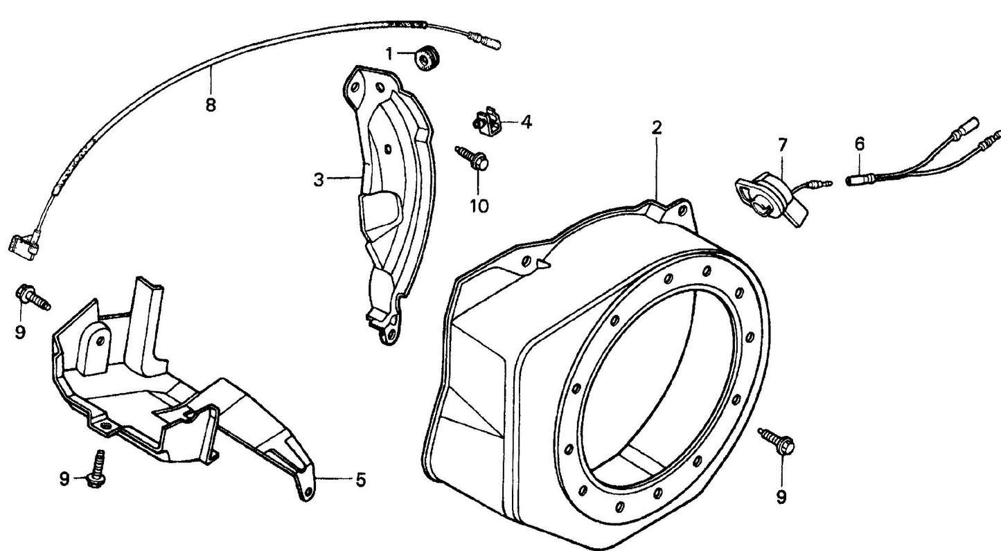 MQ MQD206H HONDA GX120K1QX2 ENGINE Fan Cover Assembly Parts By Multiquip