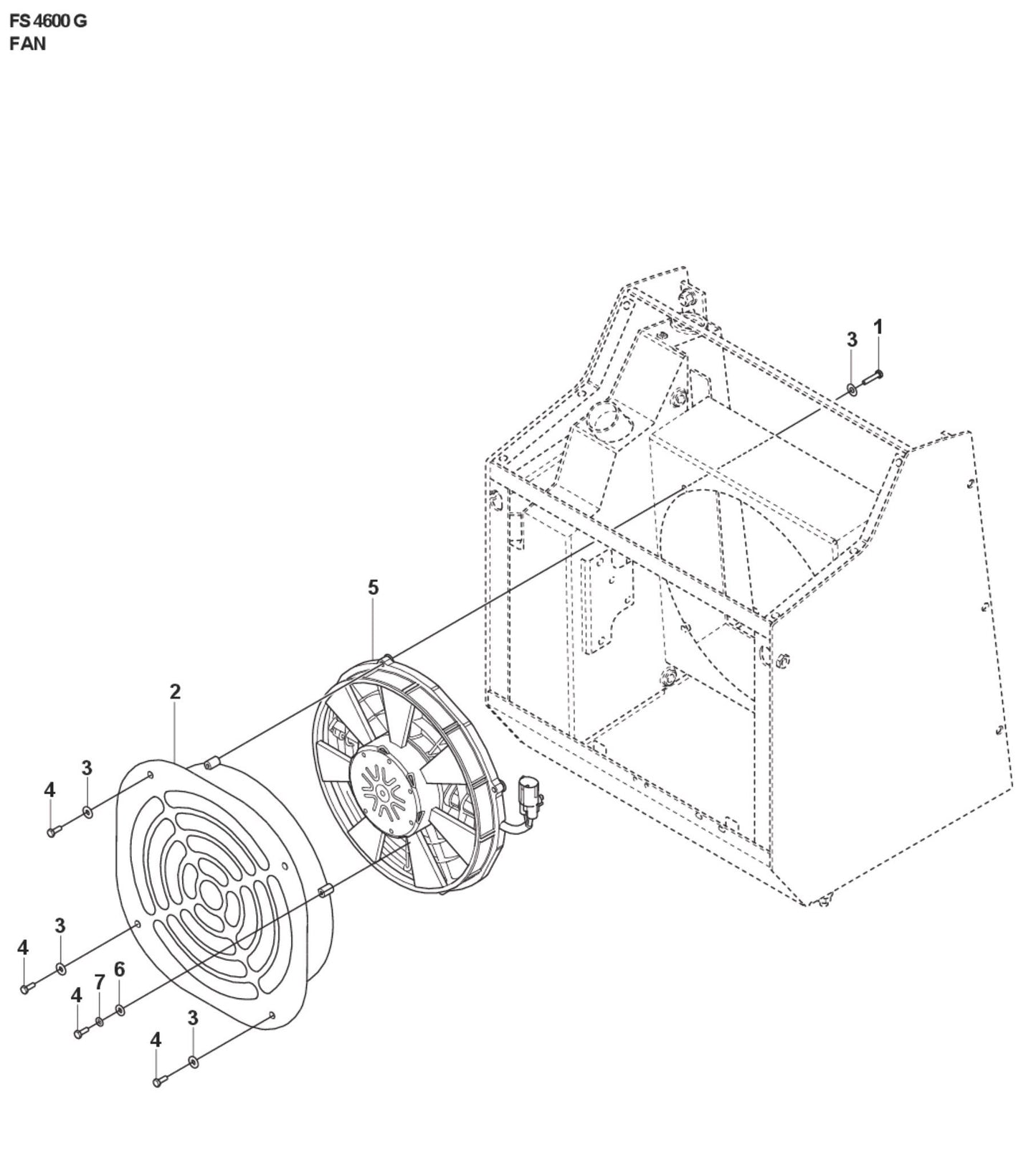 Fan Parts For FS4600 G by Husqvarna