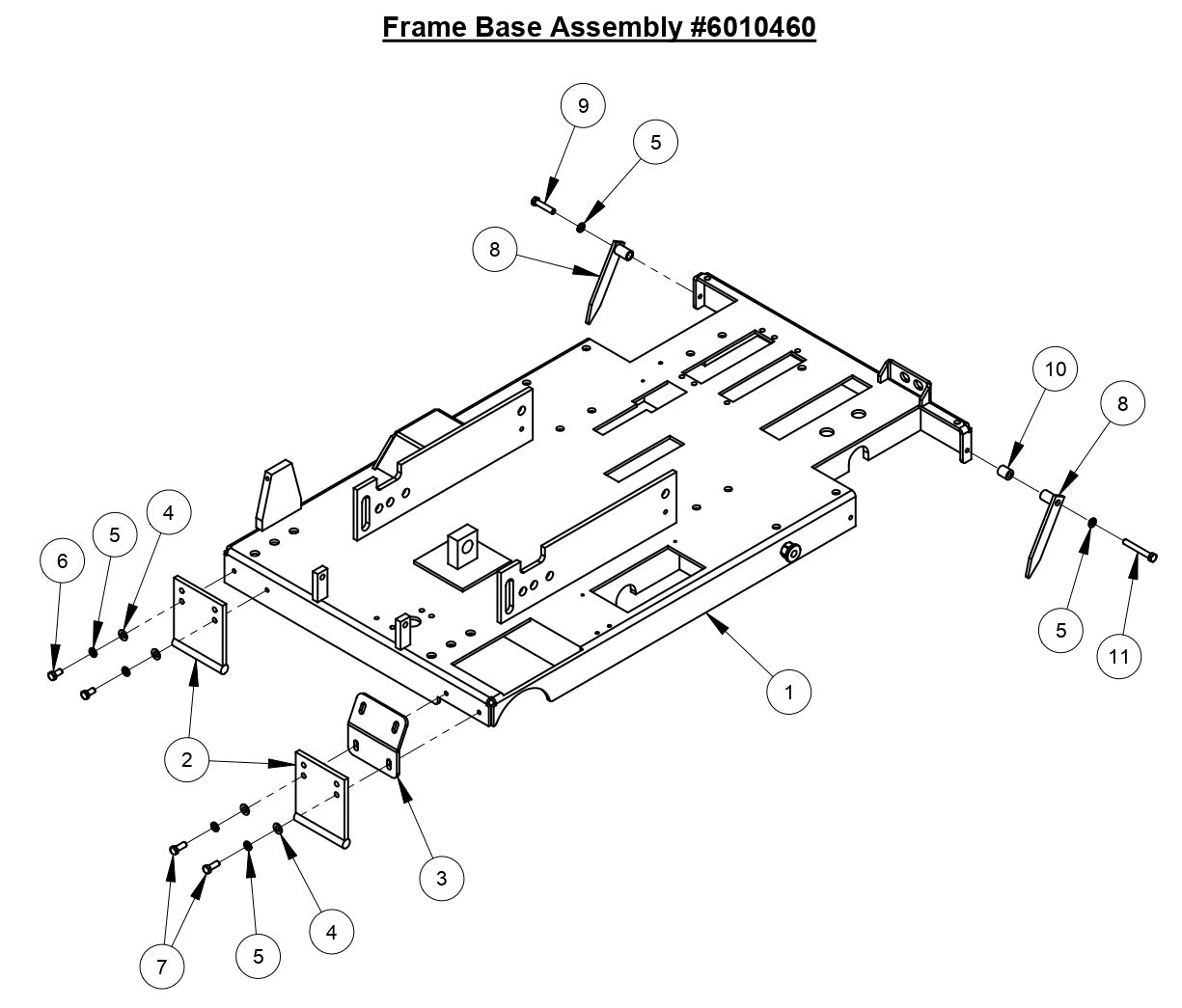 CC6540E Frame Base Assembly