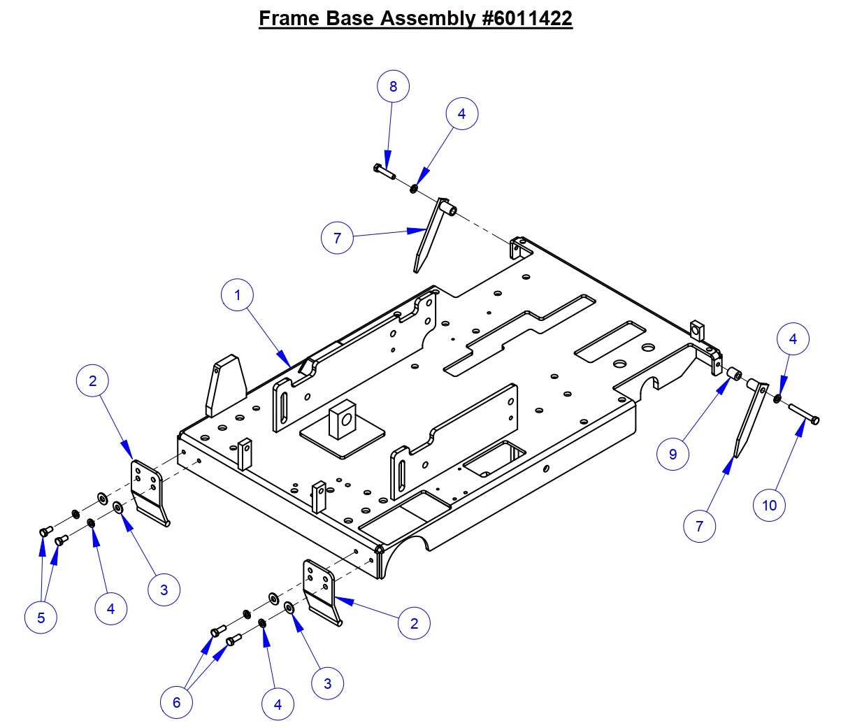 CC3538 JK Frame Base Assembly