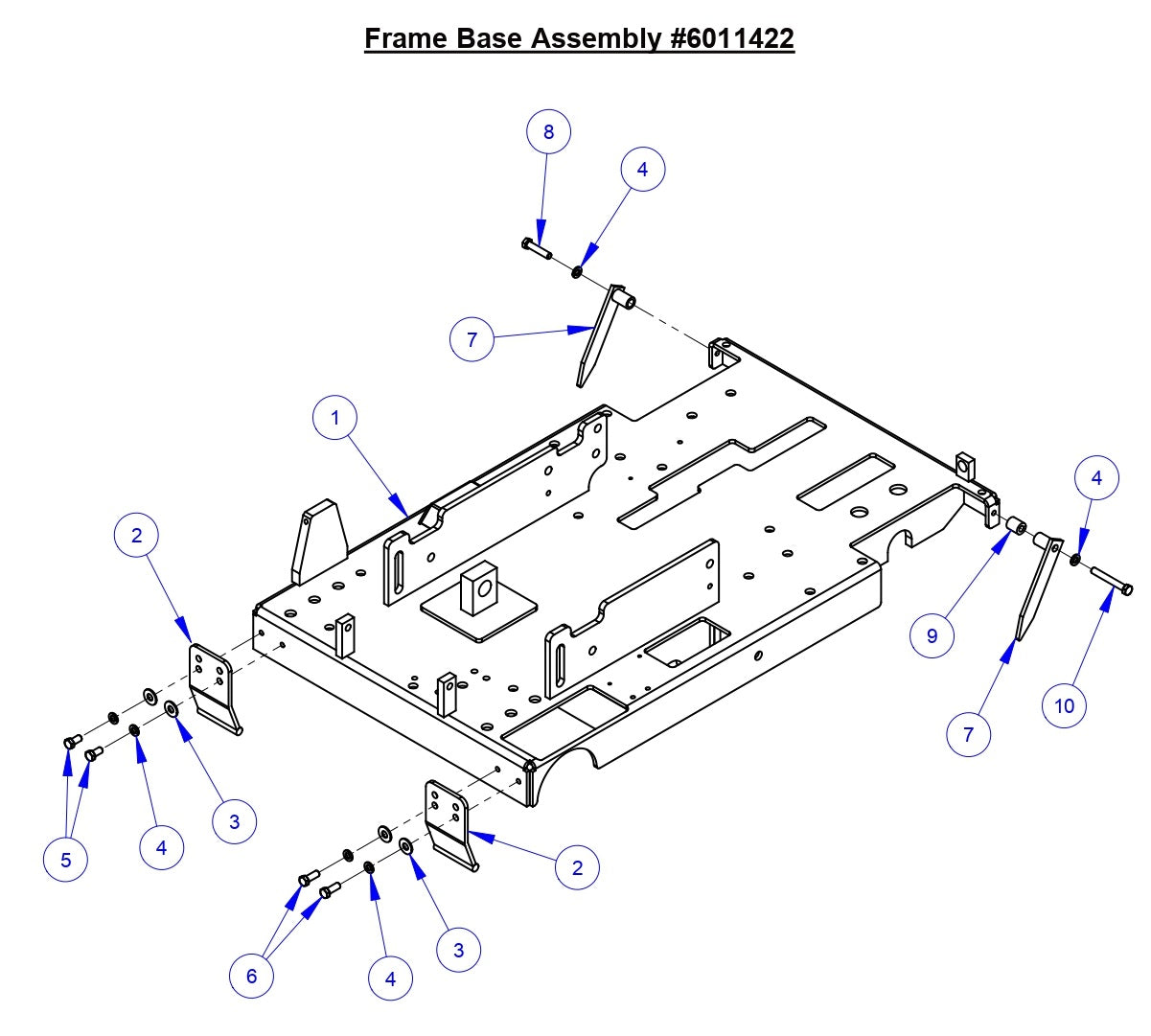 CC3500J Frame Base Assembly