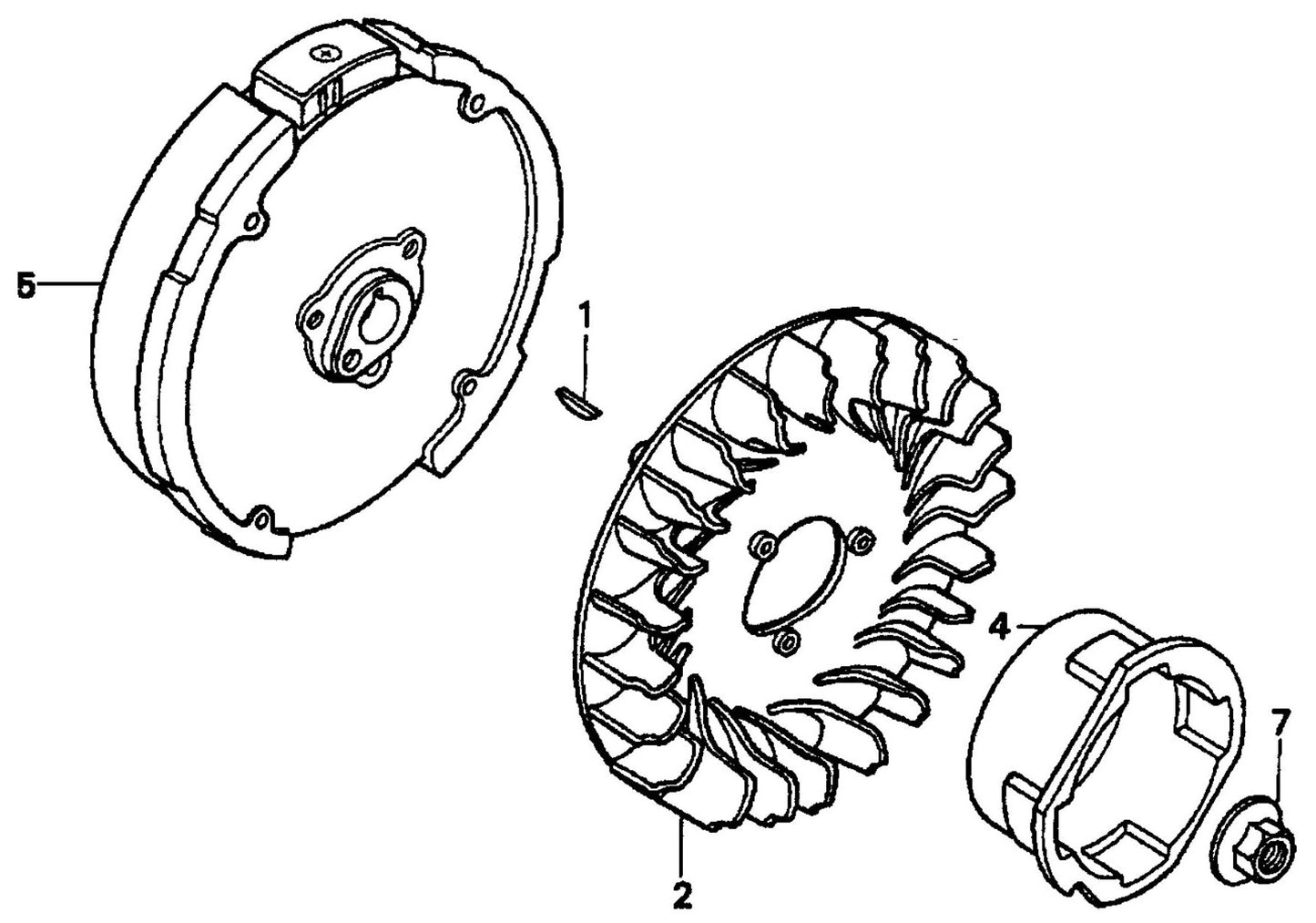 SP1G HONDA GX200UT2QXC9 Flywheel Assembly Parts