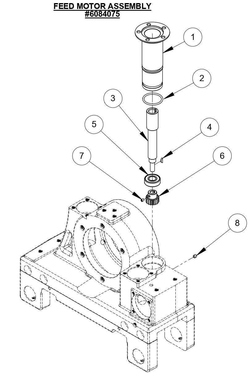 CC1600 Feed Motor Assembly