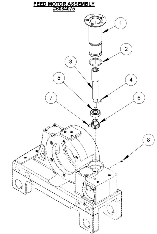 CC1600 Feed Motor Assembly