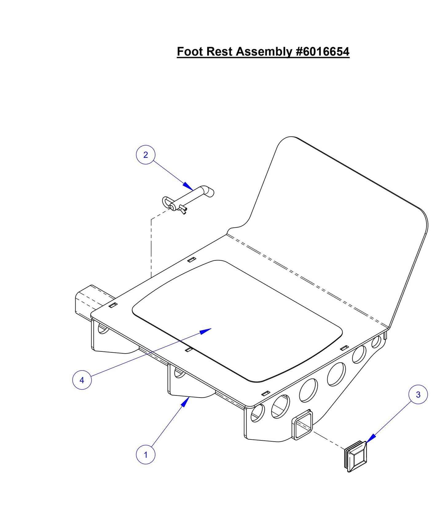 CC8574DD Foot Rest Assembly