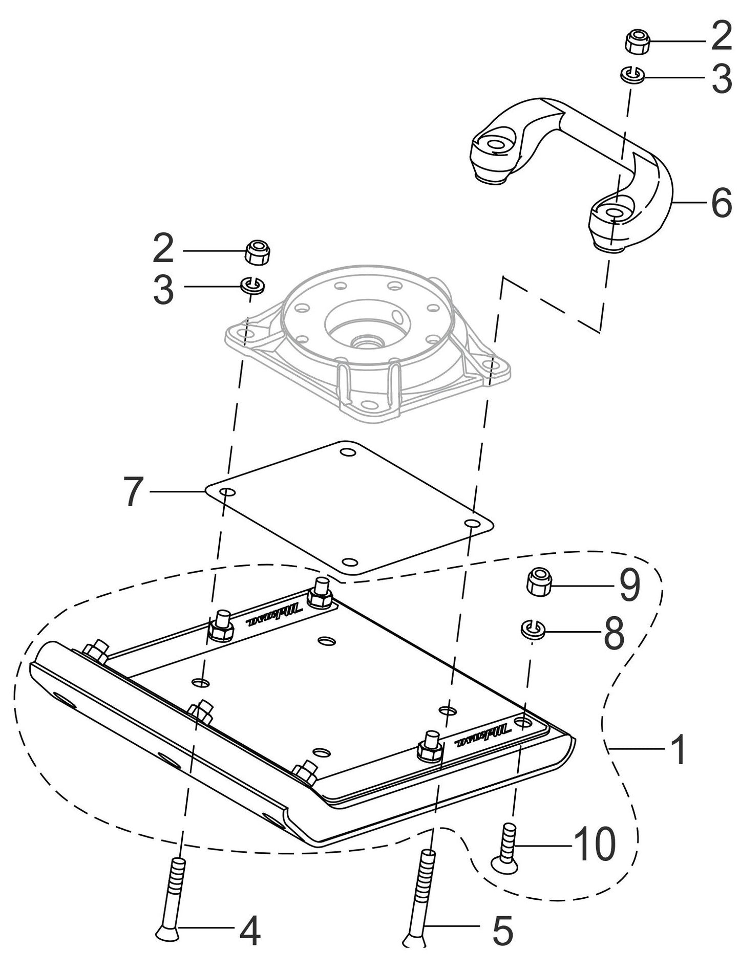 MTX50HD Foot Assembly Parts