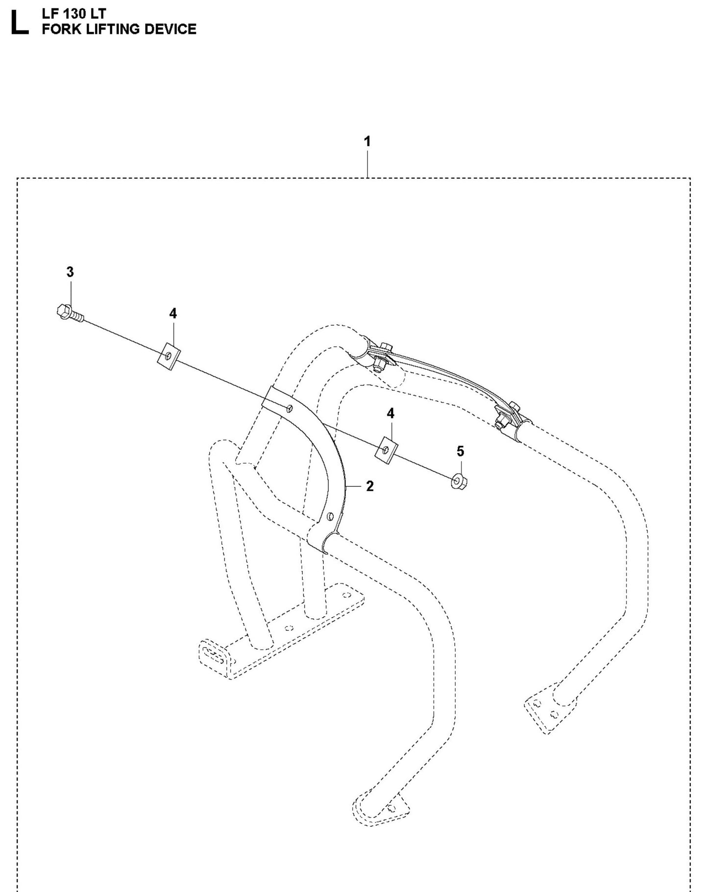 Fork Lifting Device Parts For LF 130 LT Diesel By Husqvarna