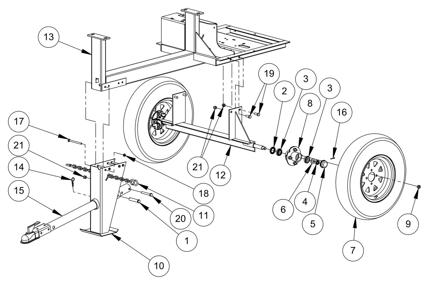 Frame And Axle Assembly Parts By MBW