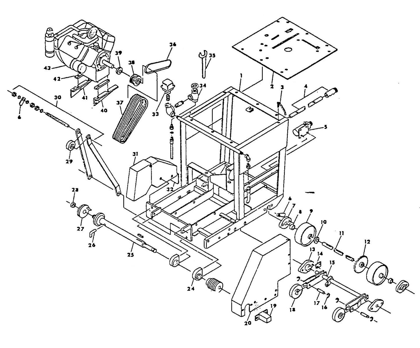 C305 Frame Assembly Parts By Norton Clippers