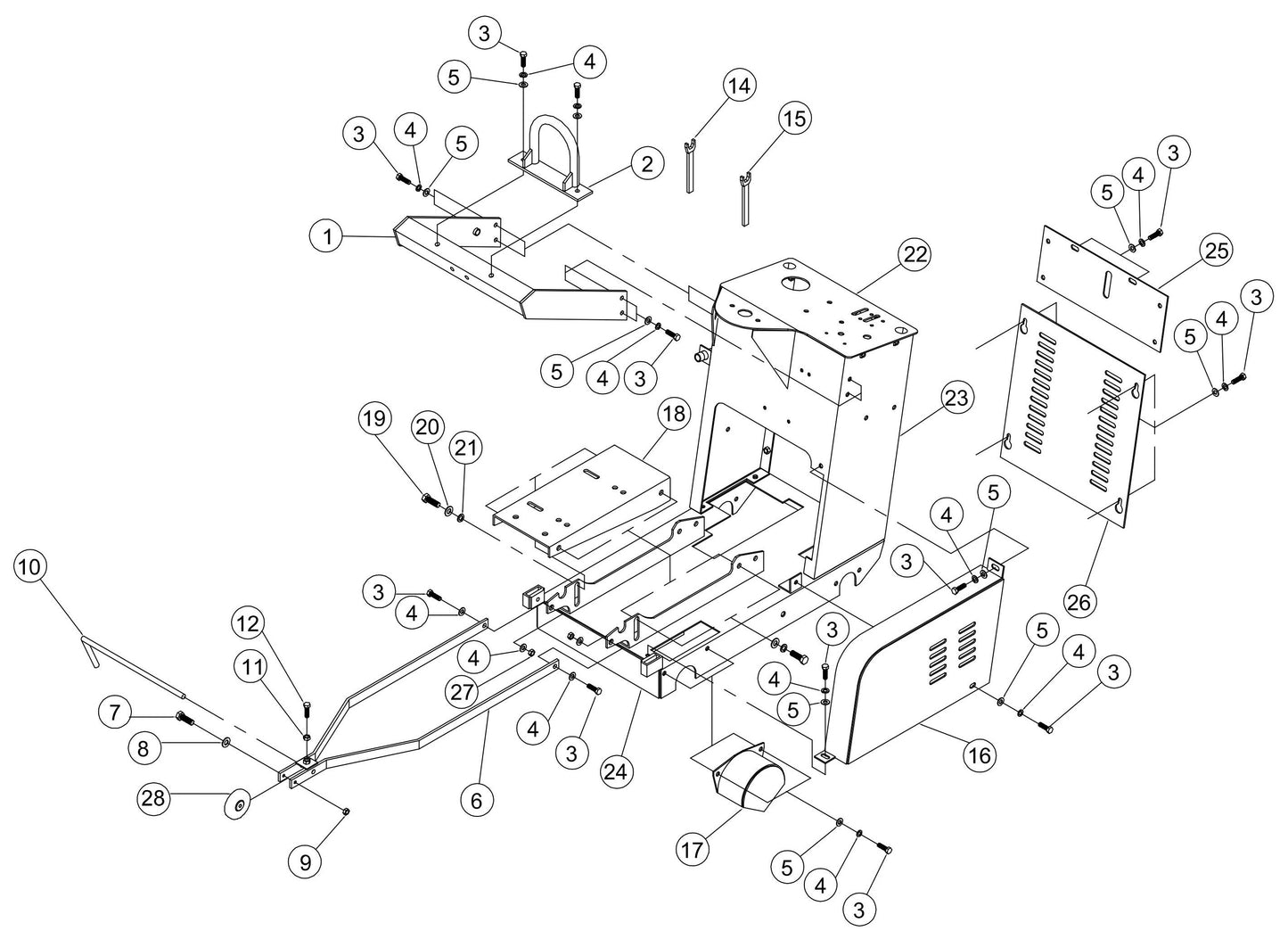 Frame Assembly Parts By Norton Clipper