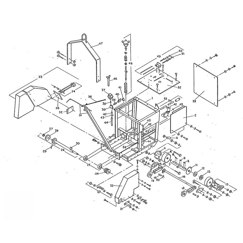 C-355 Frame Assembly Parts By Norton Clippers