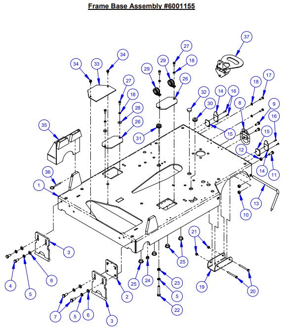 C5048DCV-3 Frame Base Assembly Parts