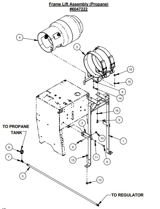 CC2525KCP Propane Frame Lift Assembly Parts