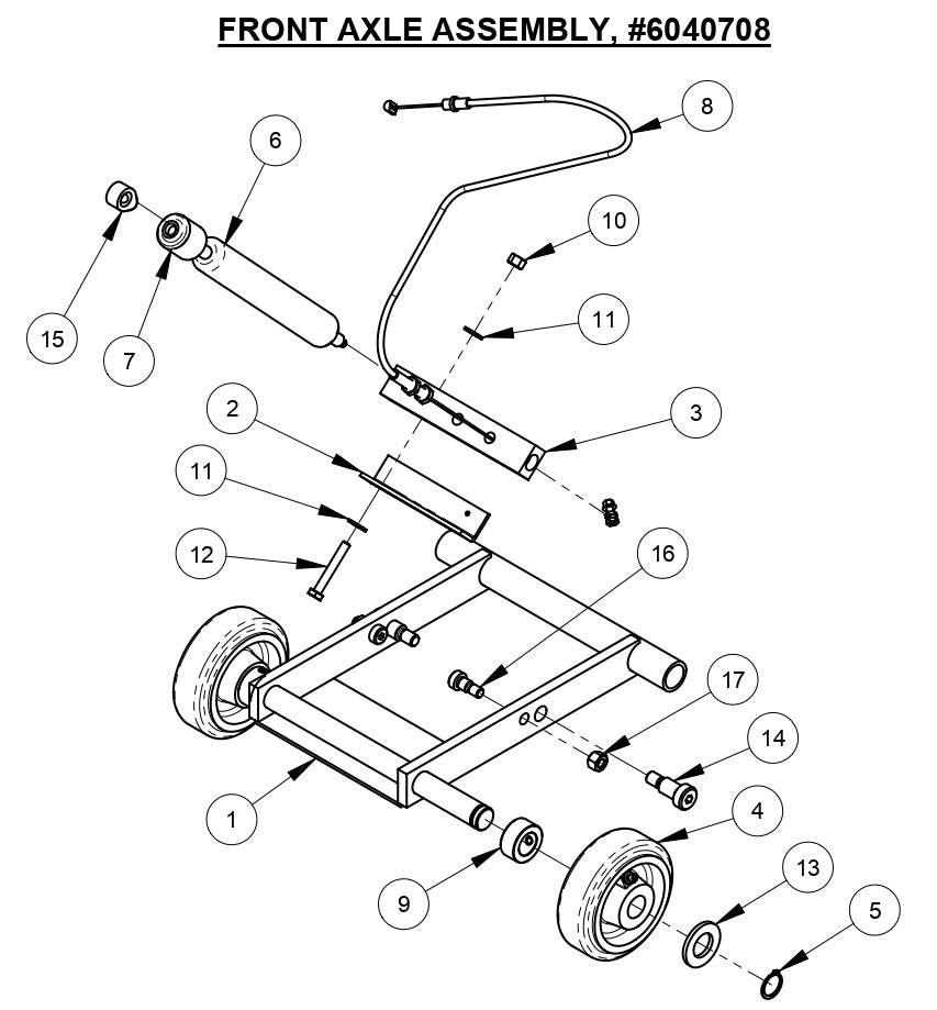CC1113 Front Axle Assembly