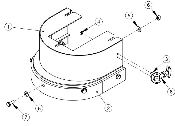 Front Guard Assembly Parts For CC80 Floor Grinders By Diamond Products