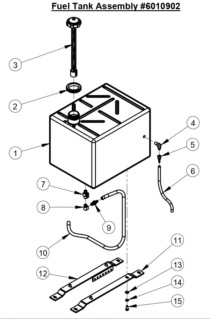 CC6160D Fuel Tank Assembly