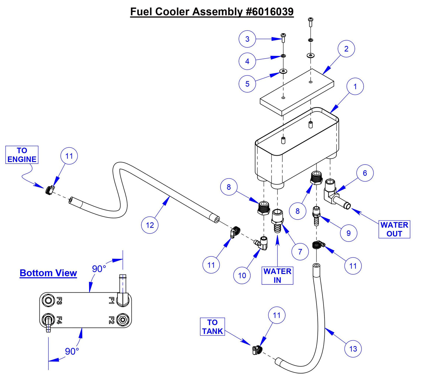 CC9074DK Fuel Cooler Assembly