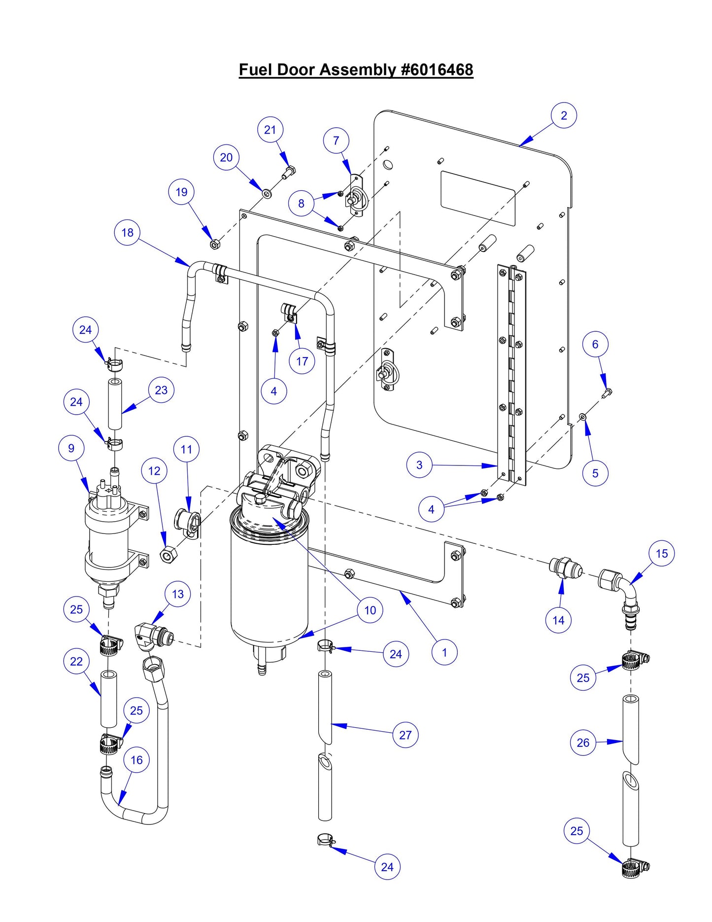 CC8574DD Fuel Door Assembly