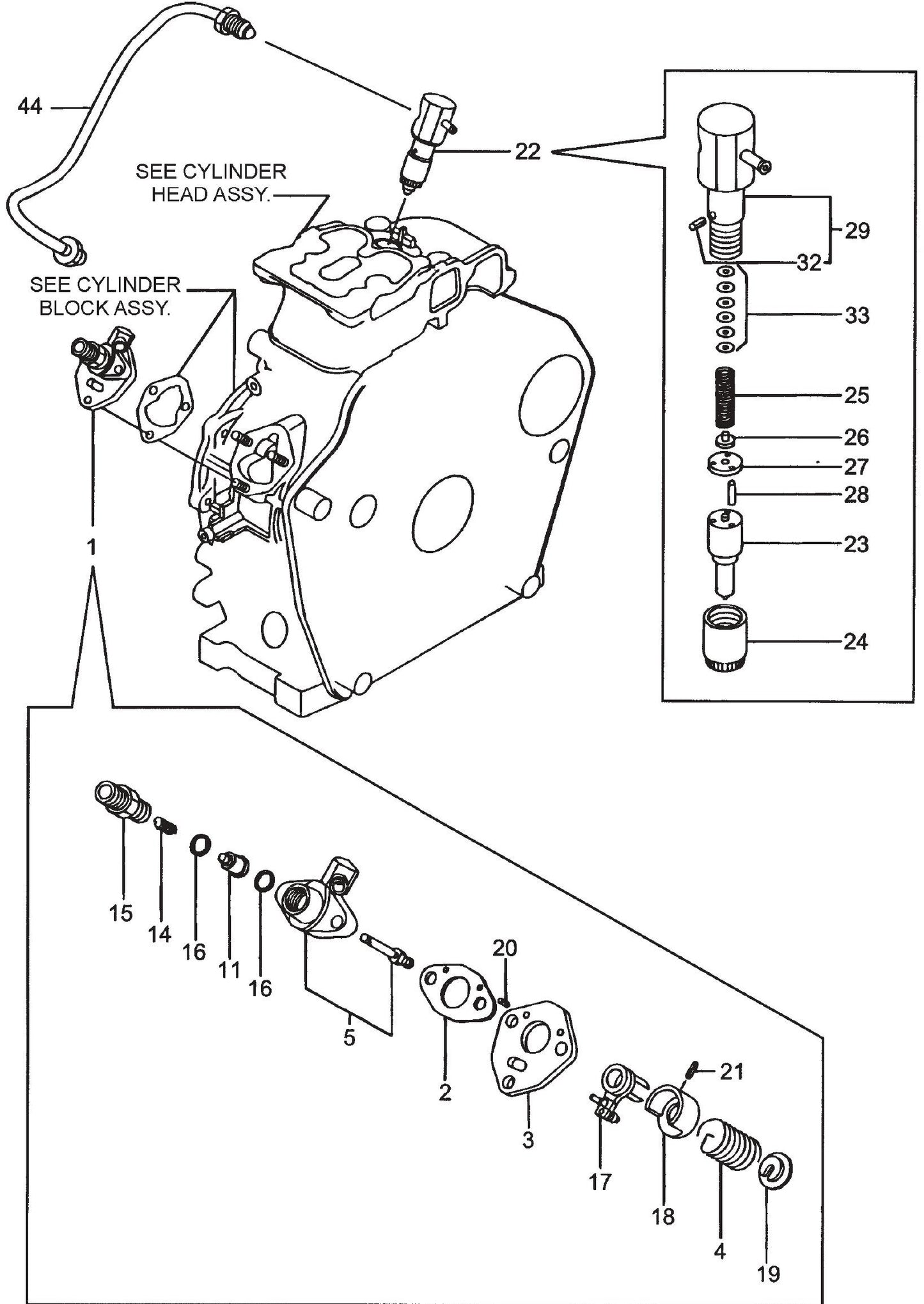 MT86D2 Yanmarl-48V6 Engine Fuel Injection Pump Device Assembly Parts