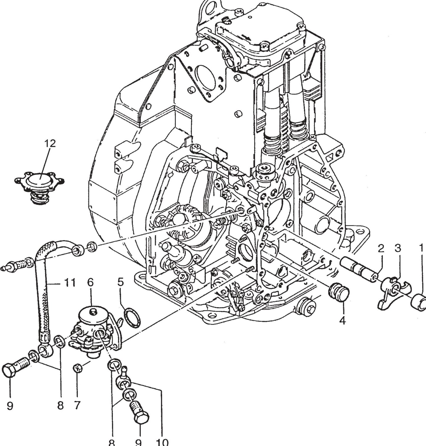 MVH502DSB HATZ 1D81S Engine fuel Pump Assembly Parts