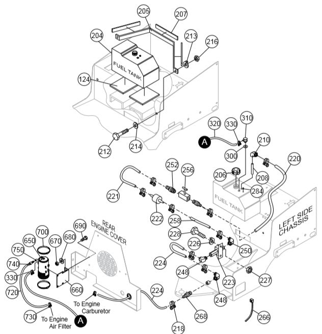 AR13HA Fuel Tank Assy. Parts By Multiquip