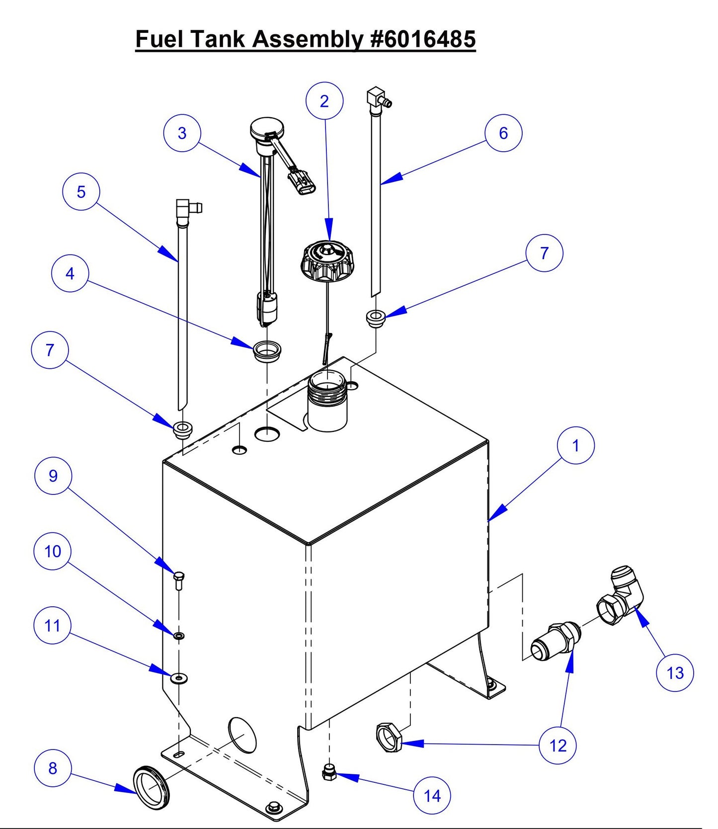 CC8574DD Fuel Tank Assembly