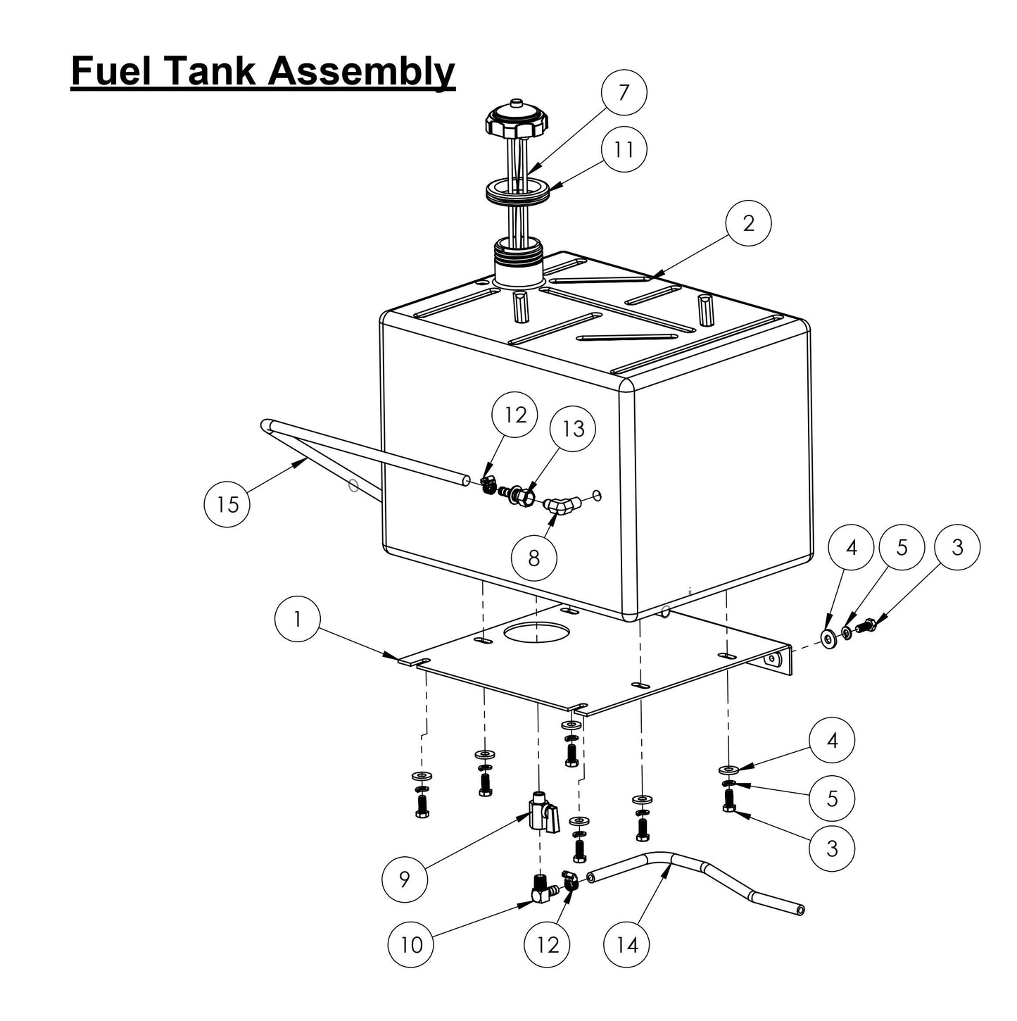 CC-110D-SS / CC-110D-DC Fuel Tank Assembly Assembly Part