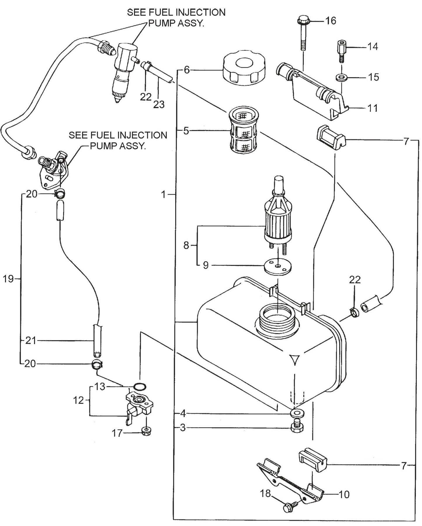 MVC98D2 Fuel Tank And Fuel Line Assembly Parts