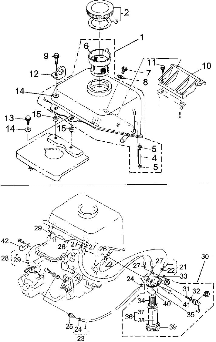 Fuel Tank Assembly Parts For MRH601DS KUBOTA EA330 Engine Vibratory Rollers By Multiquip