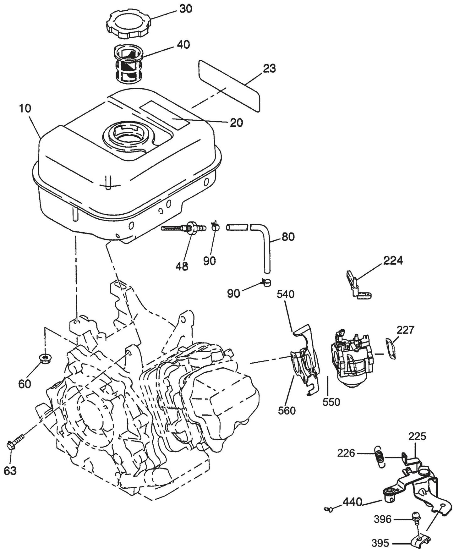 QP3TE ROBIN EX270D500241 ENGINE Fuel Tank Assembly Parts By Multiquip