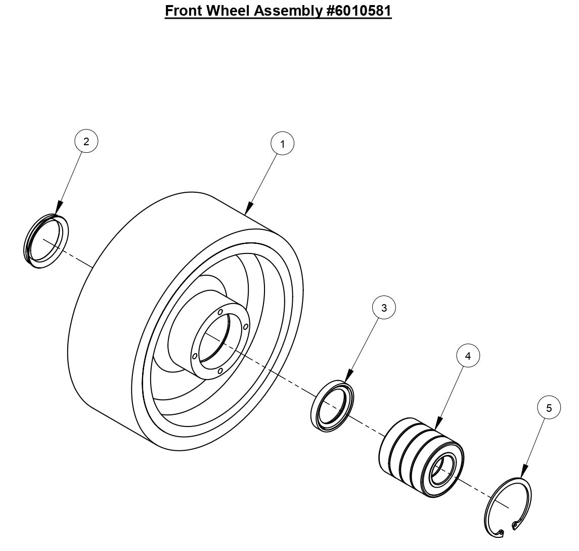 CC6540E Front Wheel Assembly