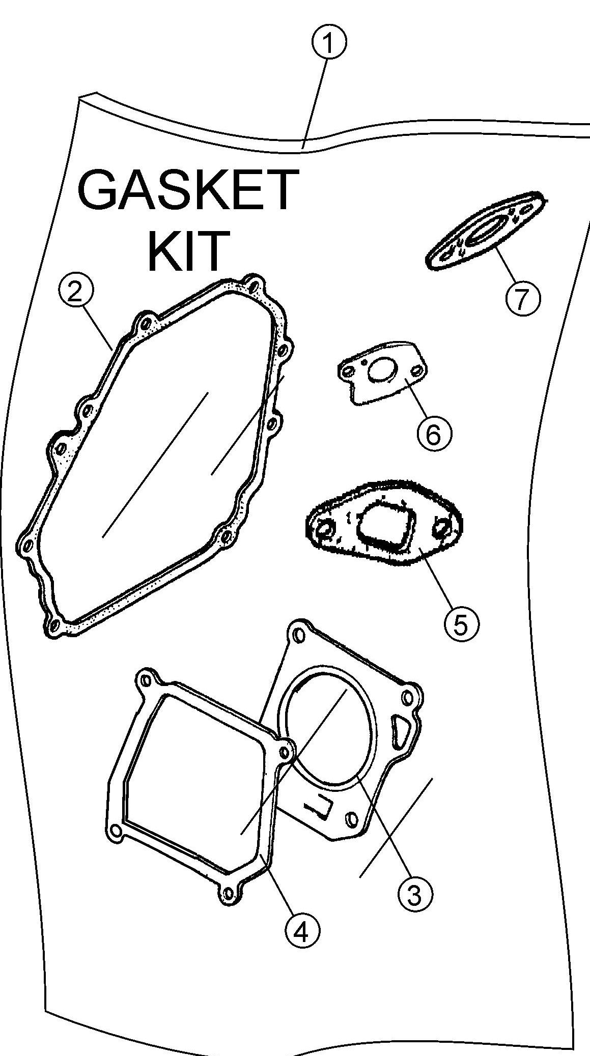 MVC90H Honda GX160K1QMX2/GX160U1QMX2 Engine Gasket Kit Assembly Parts