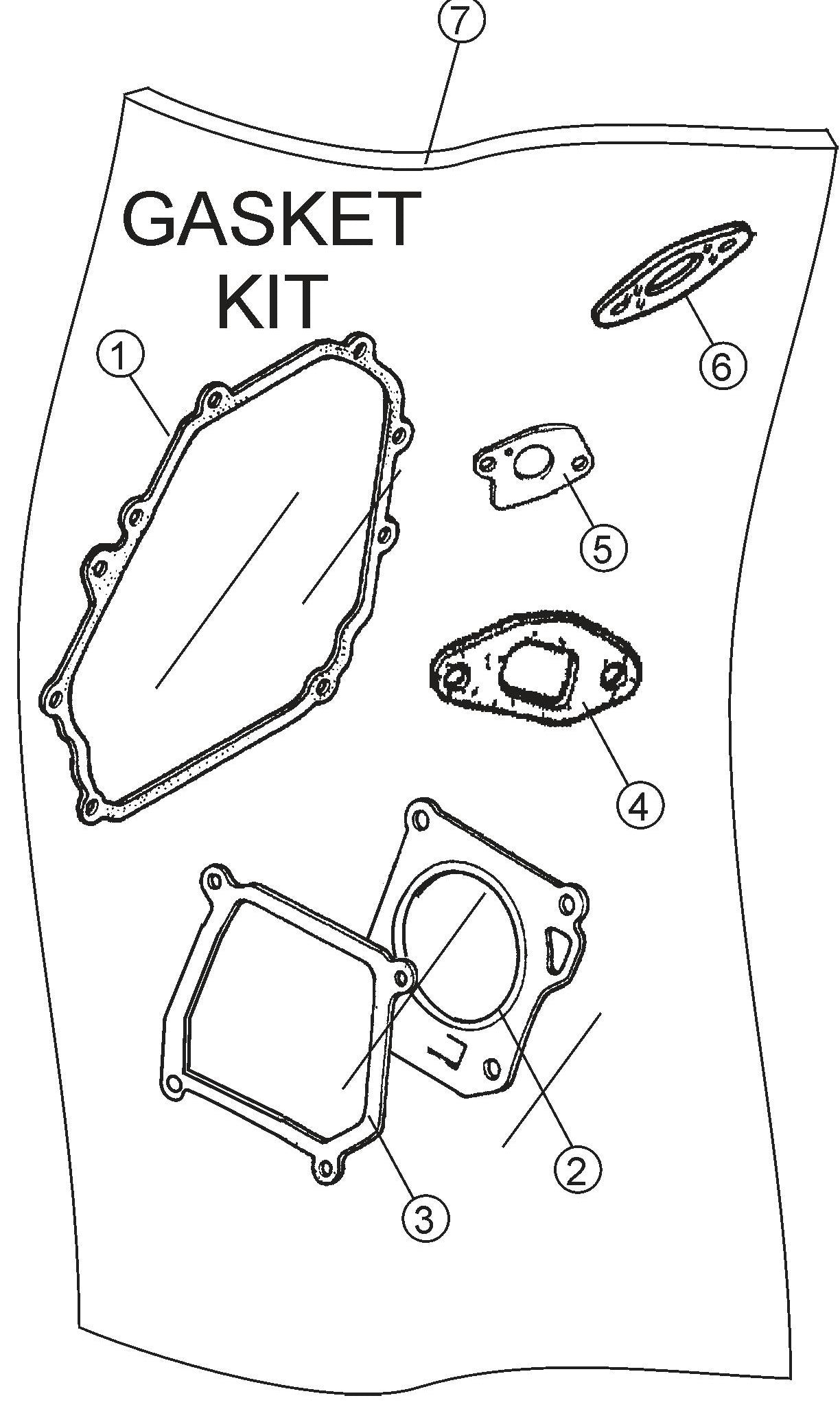 MQ QP204H HONDA GX120K1PX2/GX120U1PX2 Engine Gasket Kit Assembly Parts By Multiquip