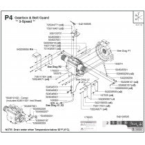 Gearbox and Belt Guard 3-Speed Parts for FS6800 D By Husqvarna