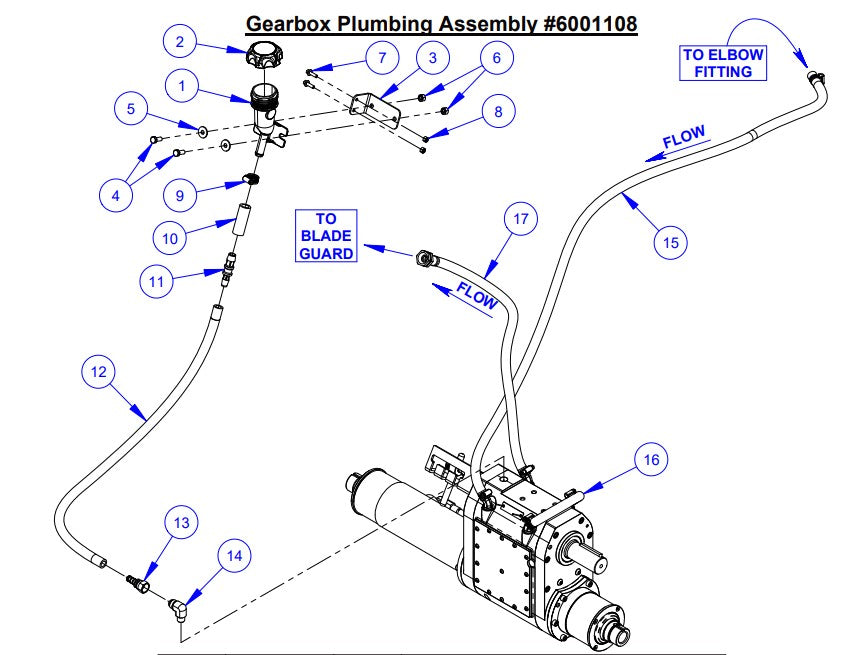 C5048DCV-3 Gearbox Plumbing Assembly Parts