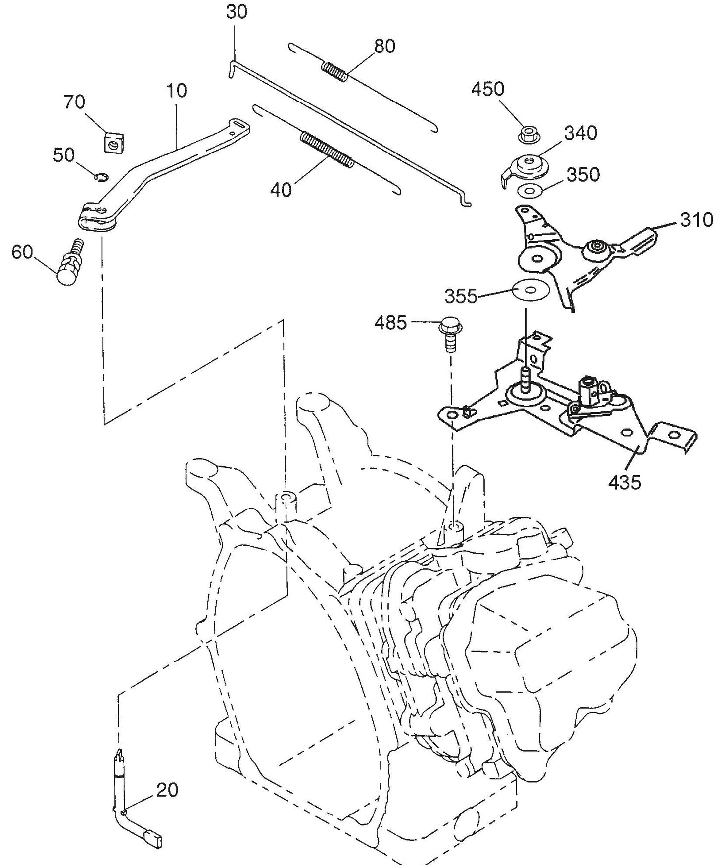 MQ QP2E ROBIN EX130D51111 ENGINE Governor Assembly Parts By Multiquip