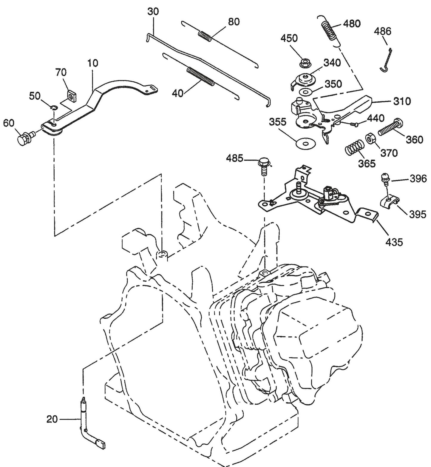 QP40TE ROBIN EX270D50021 ENGINE Governor Group Assembly Parts By Multiquip