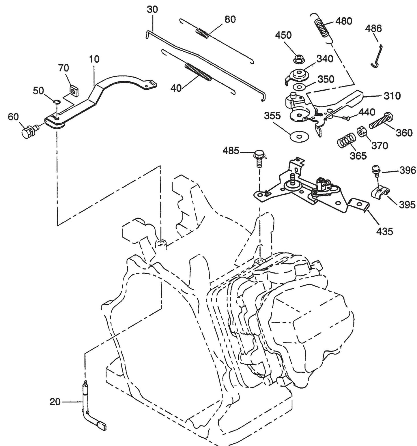 QP4TE ROBIN EX270D50220 Engine Governor Assembly Parts By Multiquip