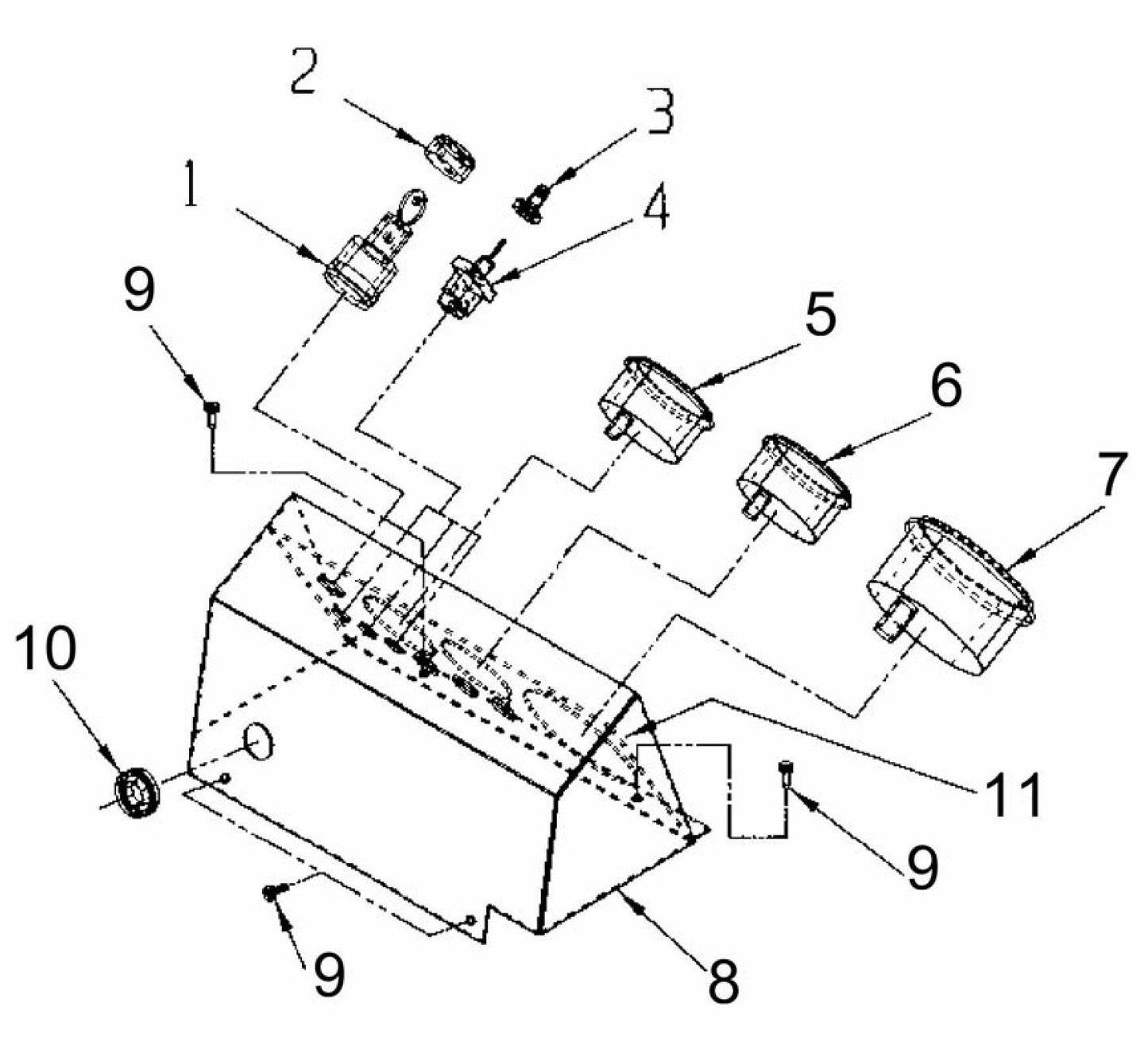 C65B Guage Panel Group Parts By Norton Clippers