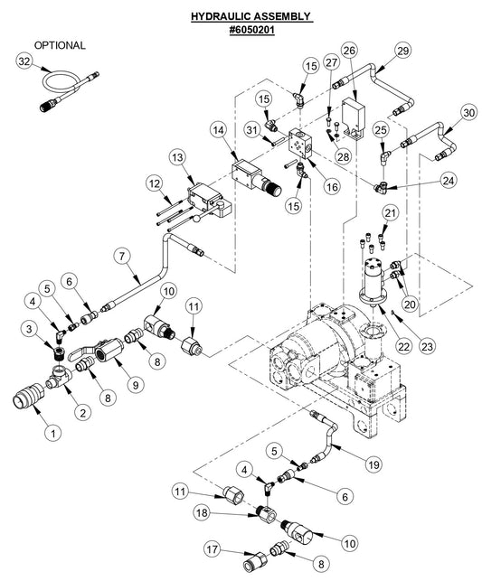 CC1600 Hydraulic Assembly
