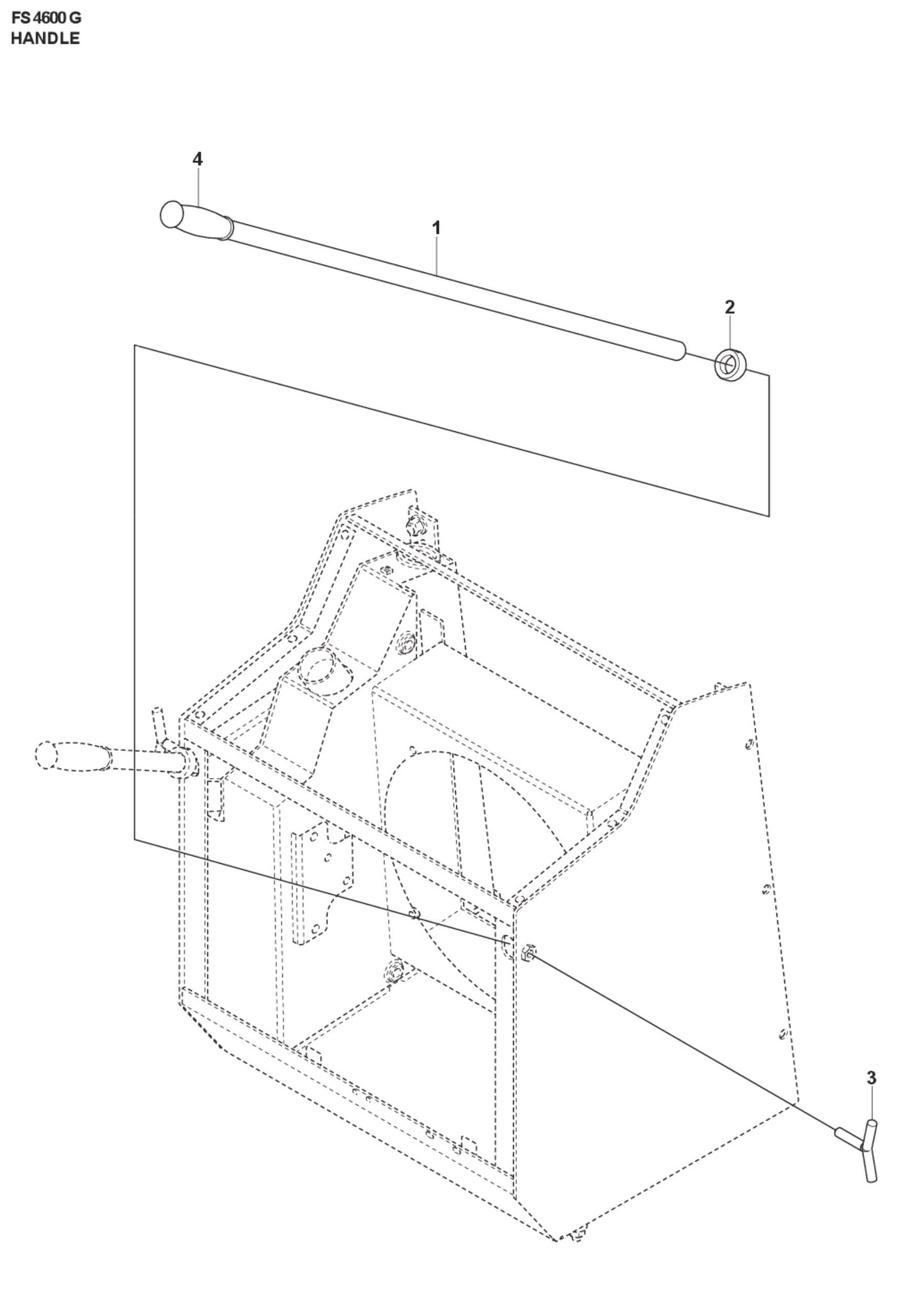 Handle Parts For FS4600 G by Husqvarna