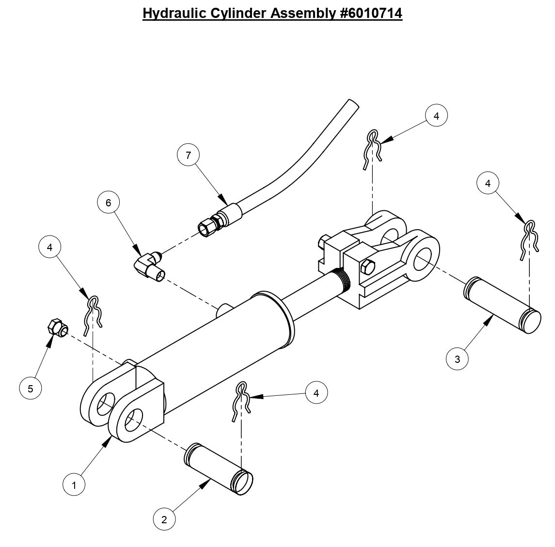 CC3535 Hydraulic Cylinder Assembly