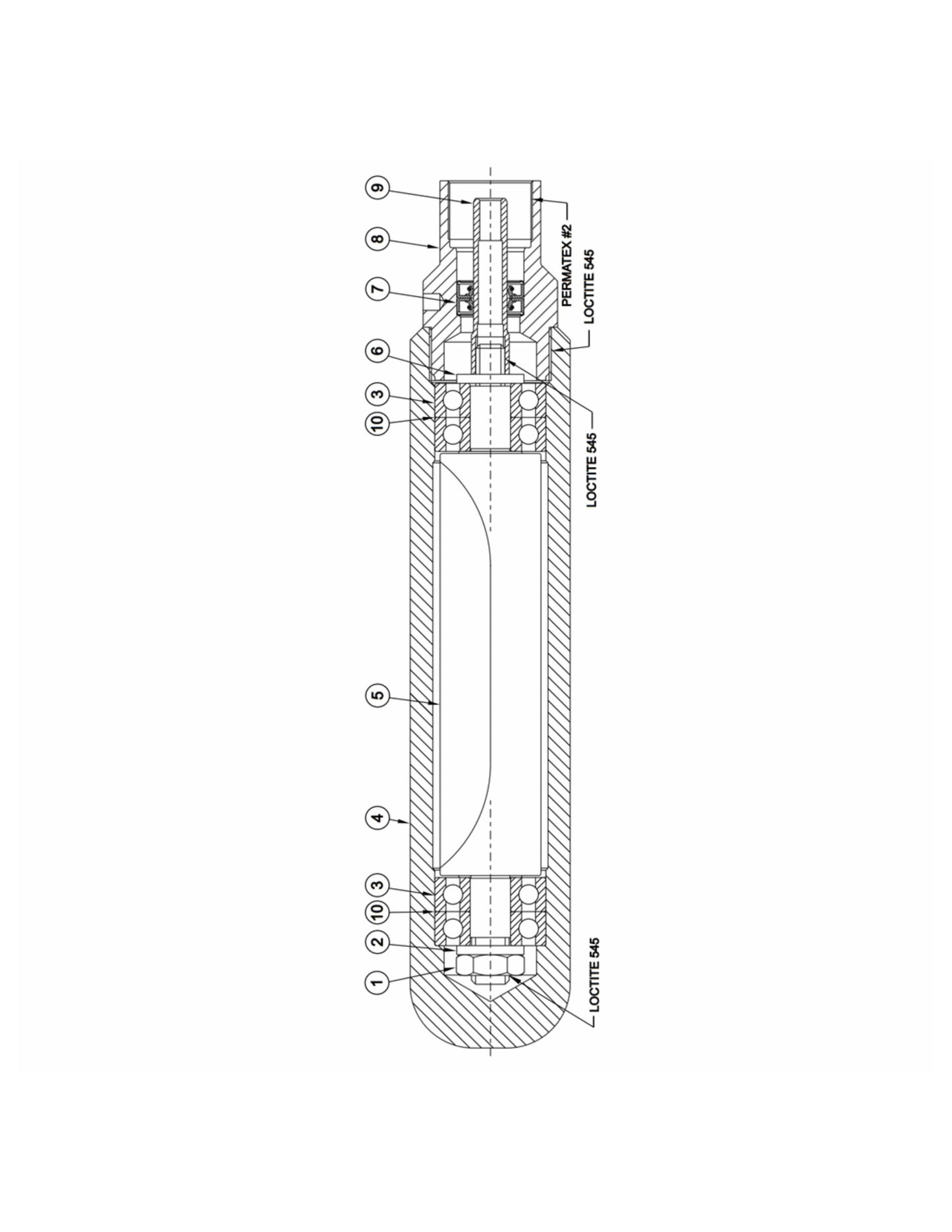 Wyco Head Drawing Parts For EZ Vibe Concrete Vibrator Motors By Wyco