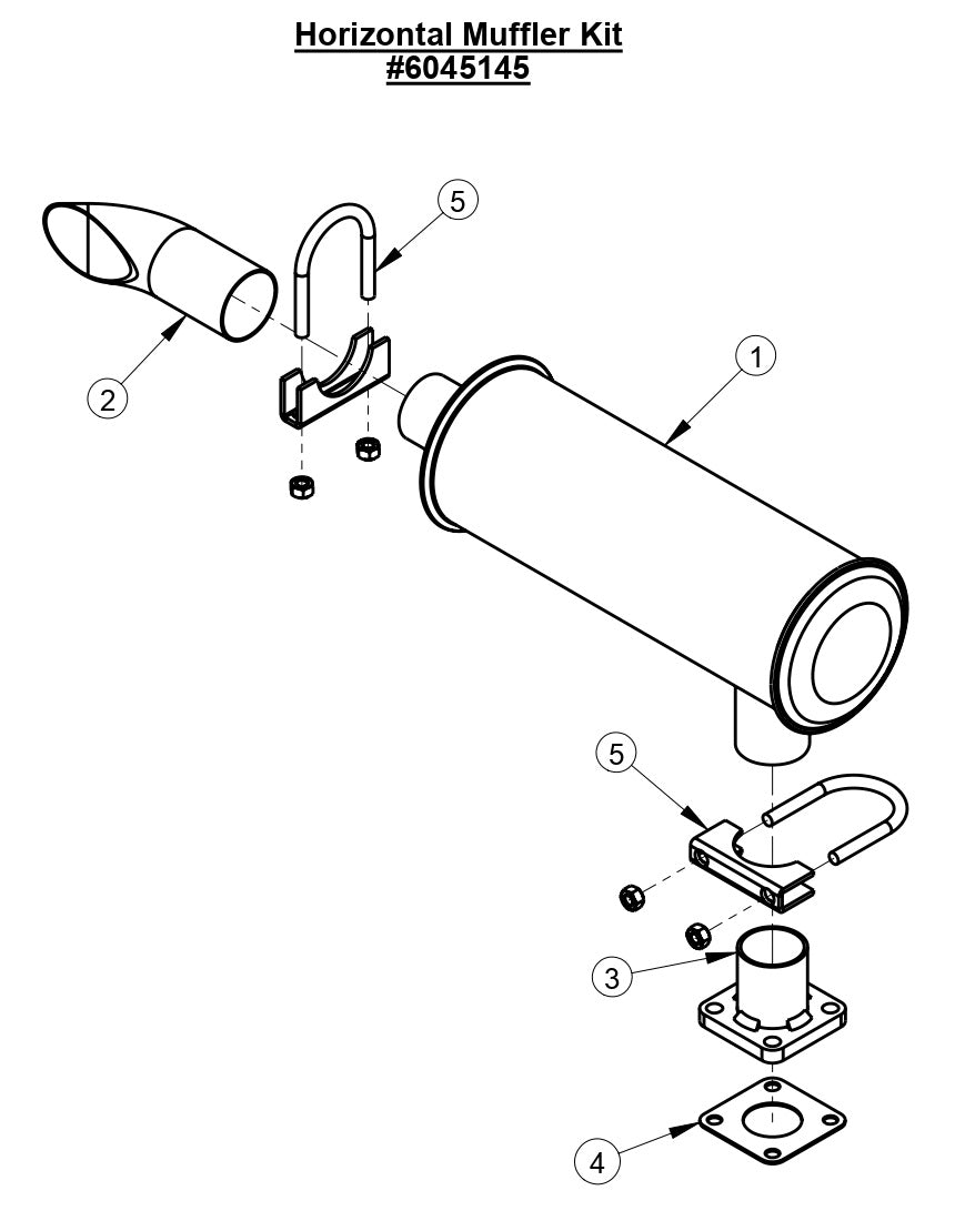 CC4144D Horizontal Muffler Kit