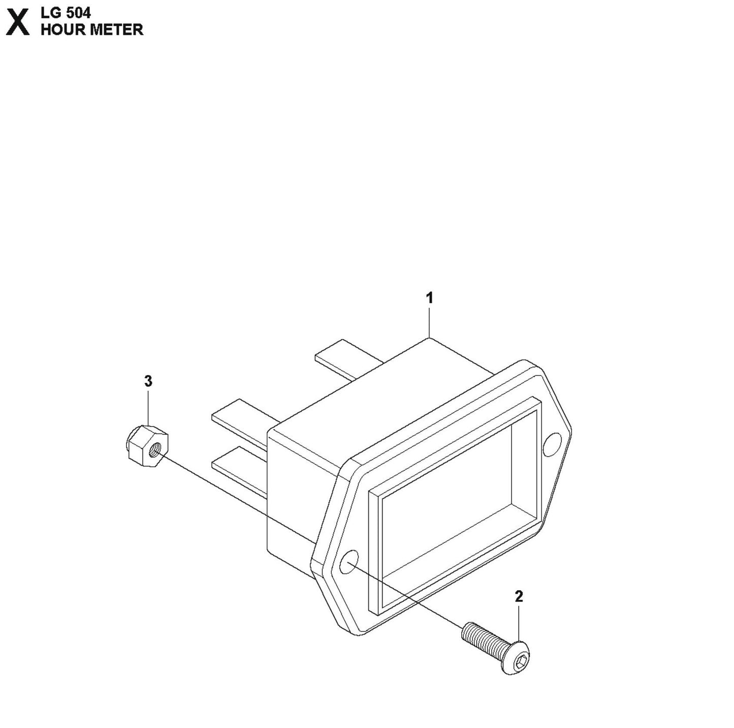 Hour Meter Parts For LG 504 Reversible Plate Compactor By Husqvarna