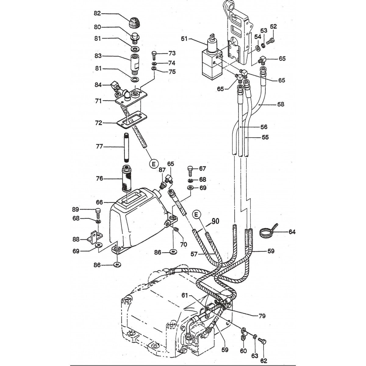MVH502DSB Hydraulic System Assembly Parts