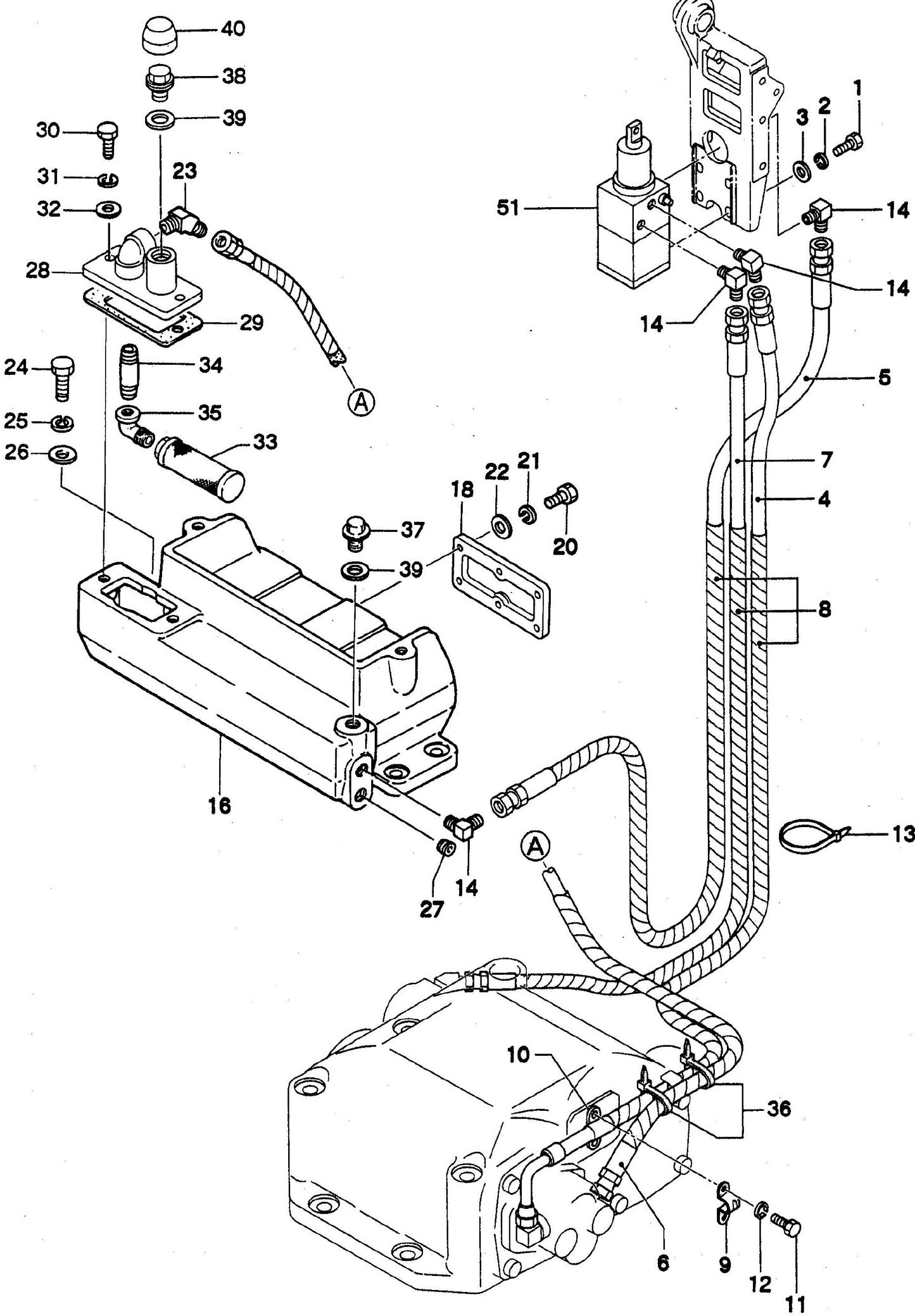MVH304GHB Hydraulic System Assembly Parts