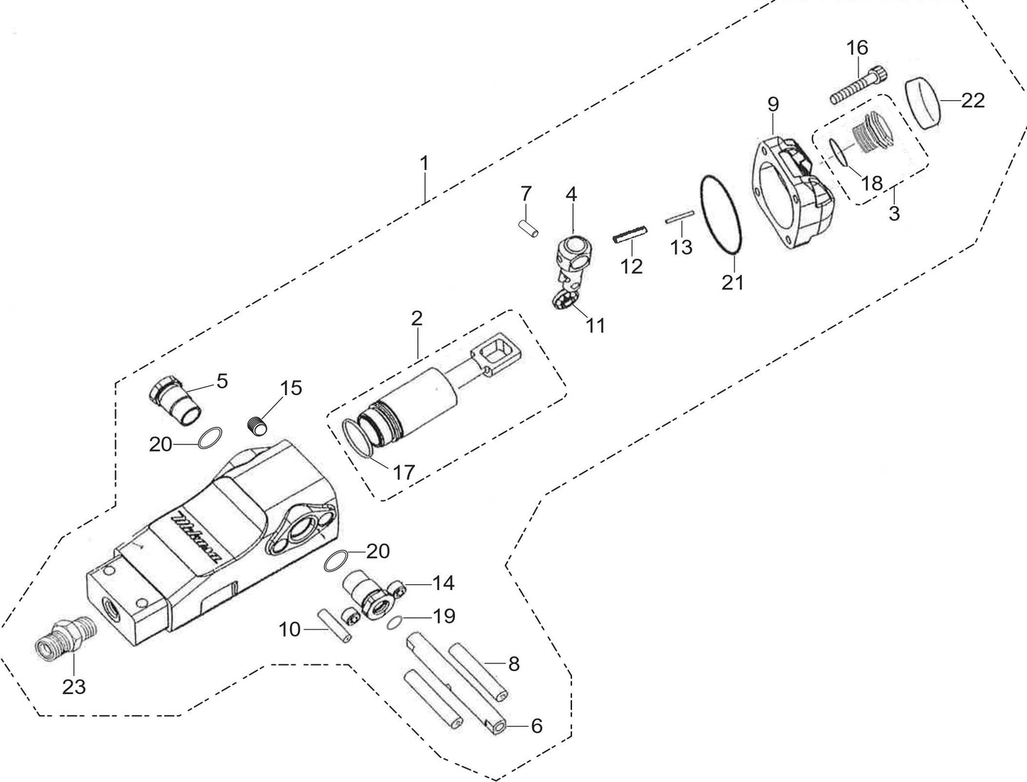 MVH158GH Hydraulic Hand Pump Assembly Parts