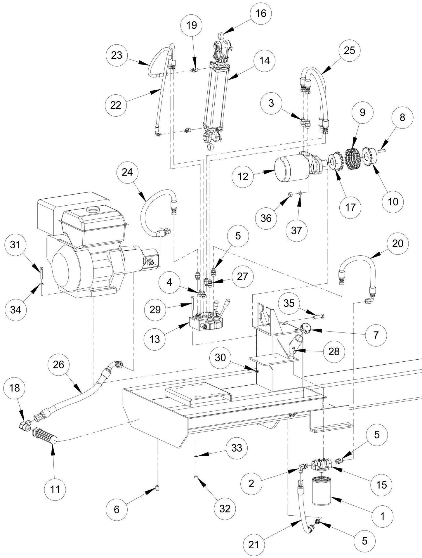 Hydraulic Components Parts By MBW