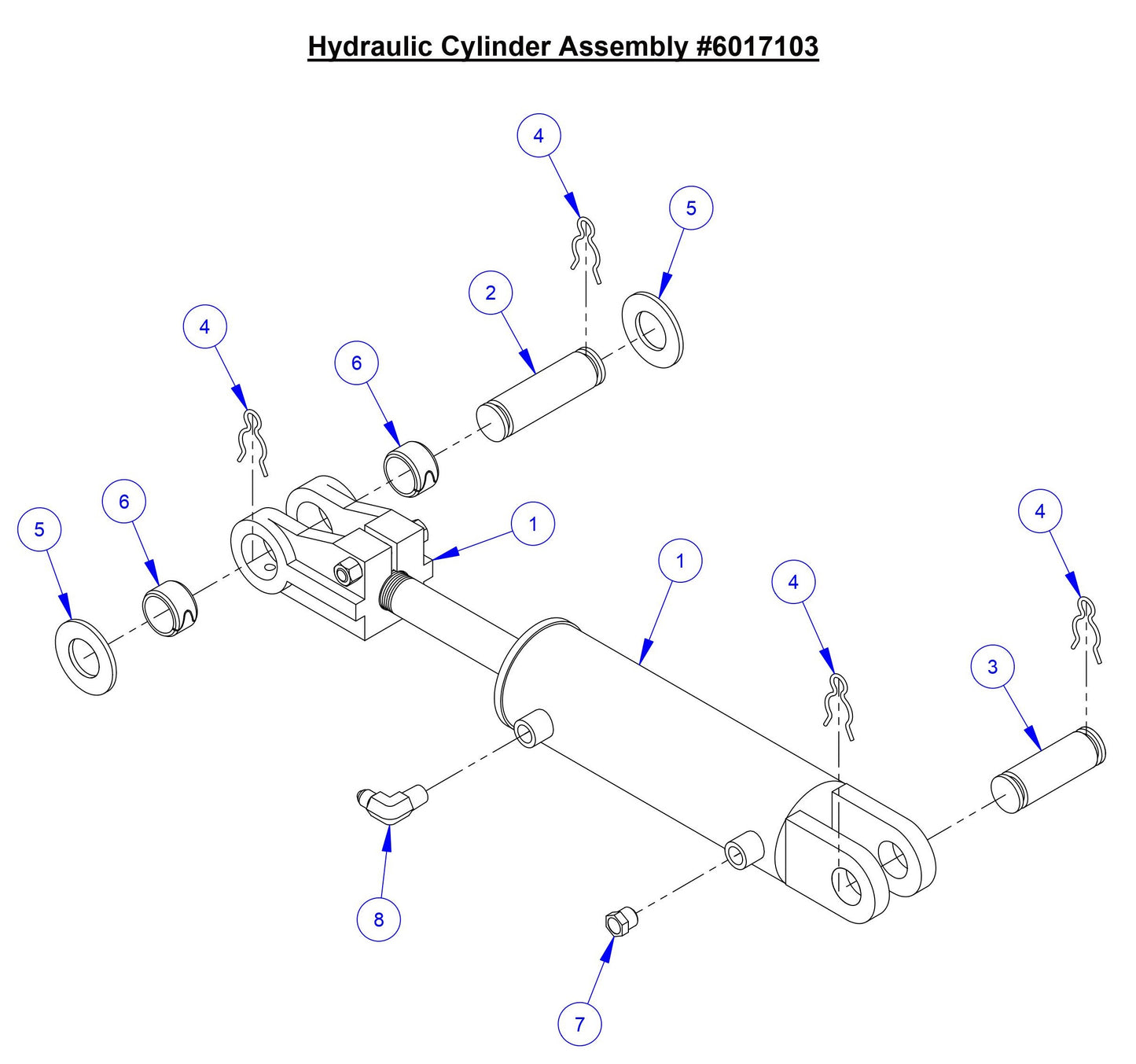 CC9074DK Hydraulic Cylinder Assembly